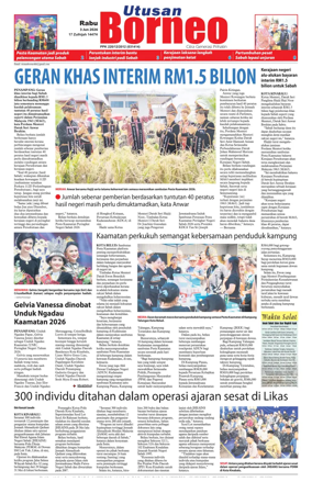 Cover of Utusan Borneo (Sabah)
