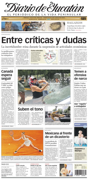 Cover of Diario de Yucatan