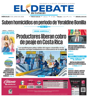 Cover of El Debate de Culiacan