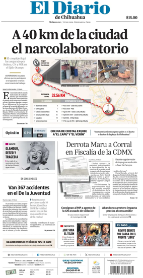 Cover of El Diario de Chihuahua