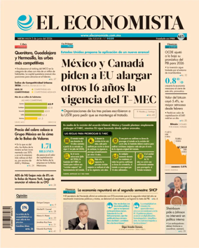 Cover of El Economista (Mexico)