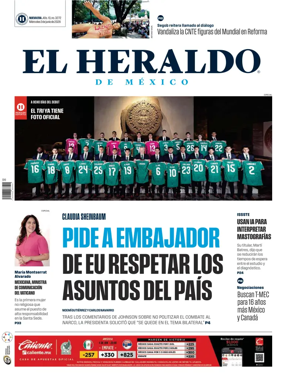 Cover of El Heraldo de Mexico
