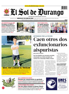 Cover of El Sol de Durango
