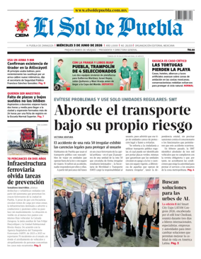 Cover of El Sol de Puebla