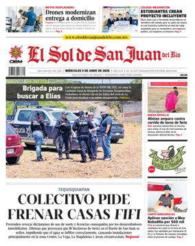 Cover of El Sol de San Juan del Rio