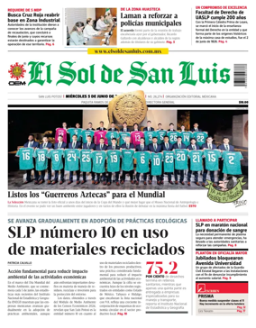 Cover of El Sol de San Luis Potosi