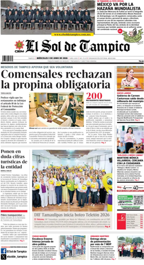Cover of El Sol de Tampico