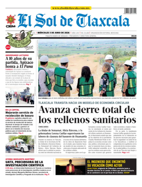 Cover of El Sol de Tlaxcala