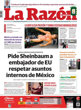 Cover of La Razon de Mexico