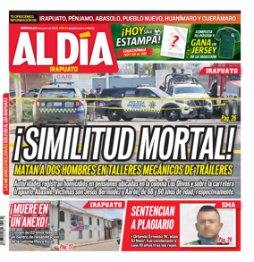 Cover of Periodico Al Dia (Irapuato)