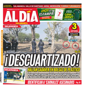 Cover of Periodico Al Dia (Salamanca)