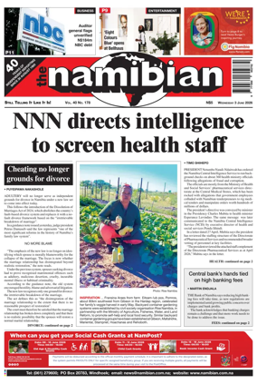Cover of The Namibian