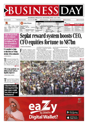 Cover of Business Day (Nigeria)