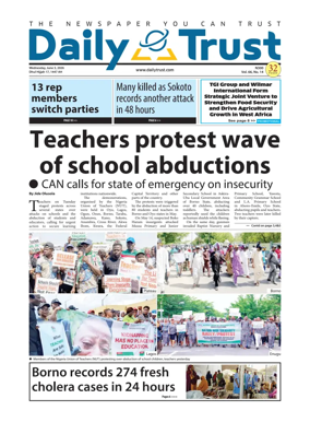 Cover of Daily Trust