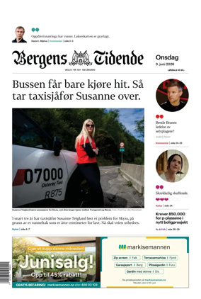 Cover of Bergens Tidende