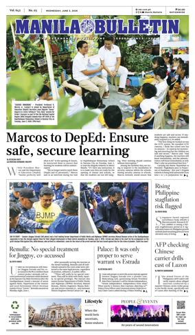 Cover of Manila Bulletin