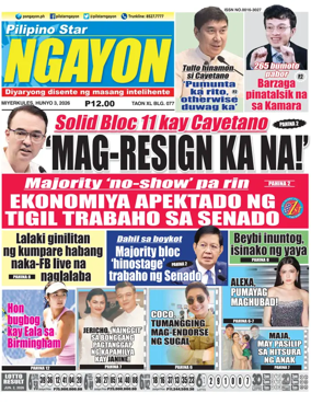 Cover of Pilipino Star Ngayon