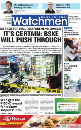 Cover of Watchmen Daily Journal