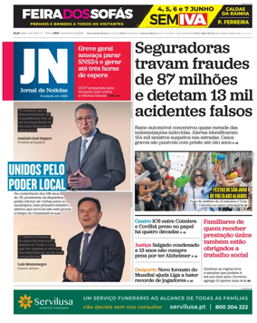 Cover of Jornal de Noticias