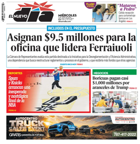 Cover of El Nuevo Dia