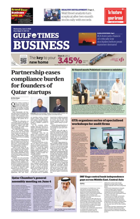 Cover of Gulf Times Business