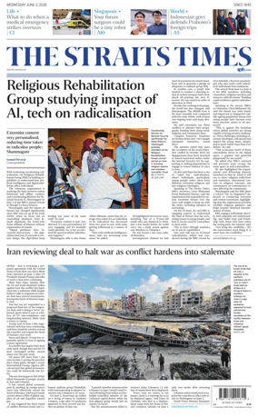 Cover of The Straits Times