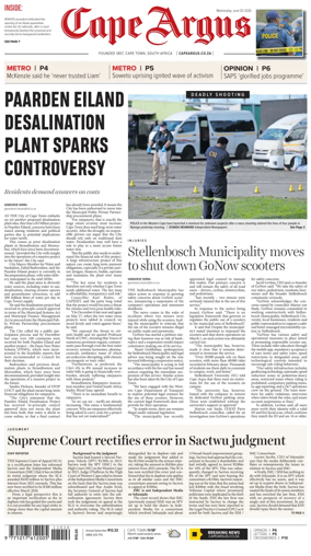 Cover of Cape Argus