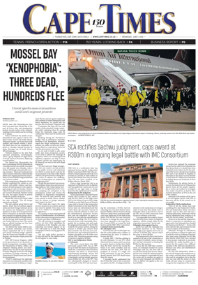 Cover of Cape Times