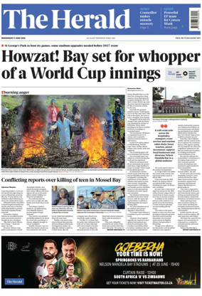 Cover of The Herald (South Africa)