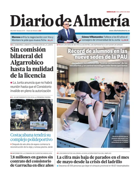 Cover of Diario de Almeria