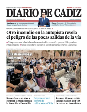 Cover of Diario de Cadiz