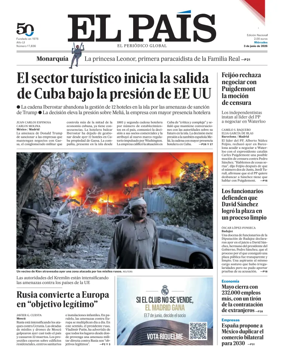 Cover of EL PAIS primera edicion