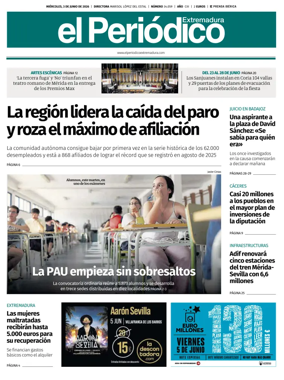 Cover of El Periodico Extremadura