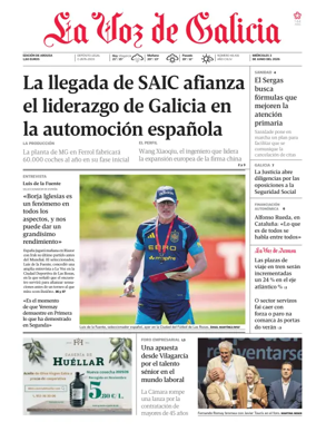 Cover of La Voz de Galicia (Arousa)