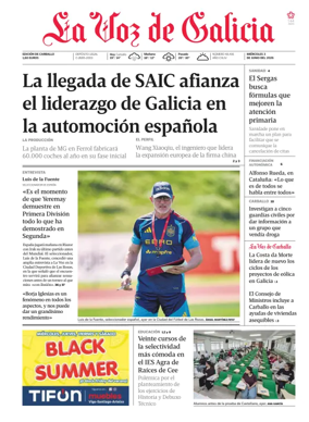 Cover of La Voz de Galicia (Carballo)