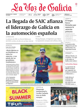Cover of La Voz de Galicia (Deza)