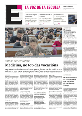 Cover of La Voz de Galicia (Vigo) - La Voz de la Escuela