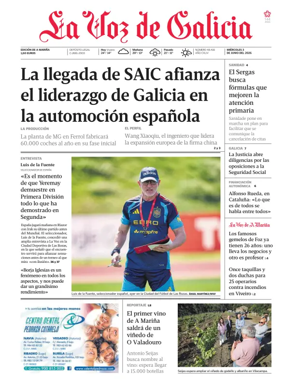 Cover of La Voz de Galicia (Viveiro)