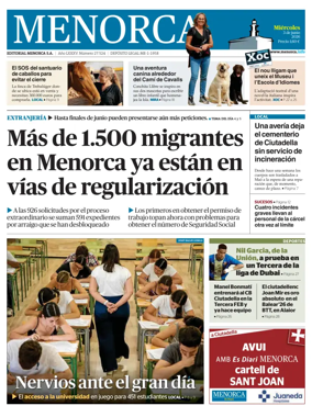 Cover of Menorca Diario Insular