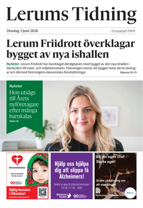 Cover of Lerums Tidning