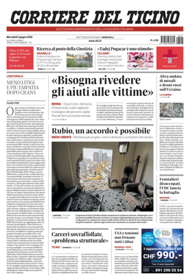 Cover of Corriere del Ticino