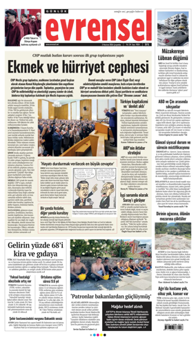 Cover of Evrensel Gazetesi