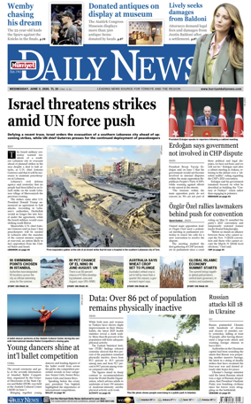 Cover of Hurriyet Daily News & Economic Review