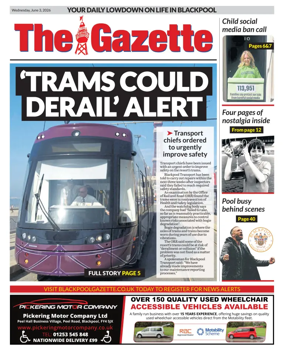 Cover of Blackpool Gazette