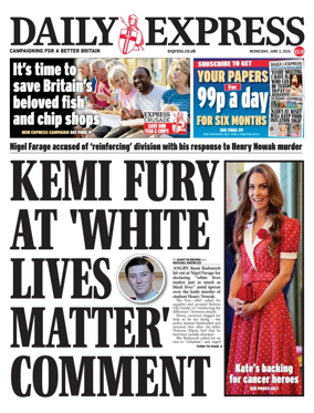 Cover of Daily Express