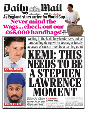 Cover of Daily Mail
