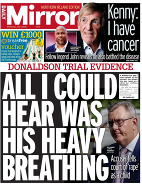 Cover of Daily Mirror (Northern Ireland)