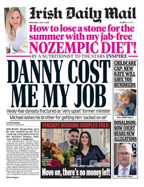 Cover of Irish Daily Mail