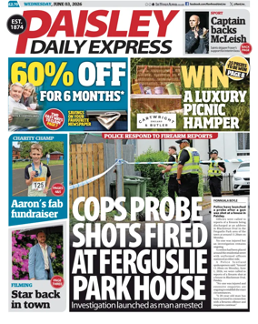 Cover of Paisley Daily Express