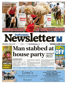 Cover of Staffordshire Newsletter